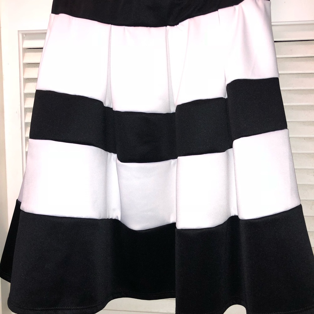 Black & White striped skirt